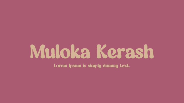 Muloka Kerash Font