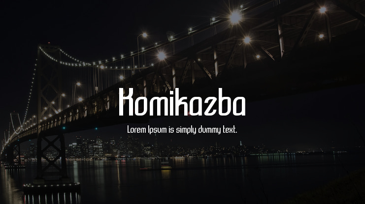 Komikazba Font