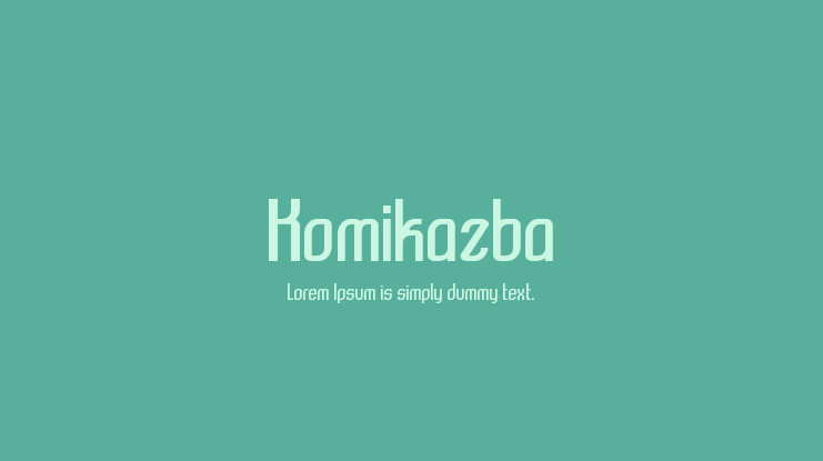 Komikazba Font
