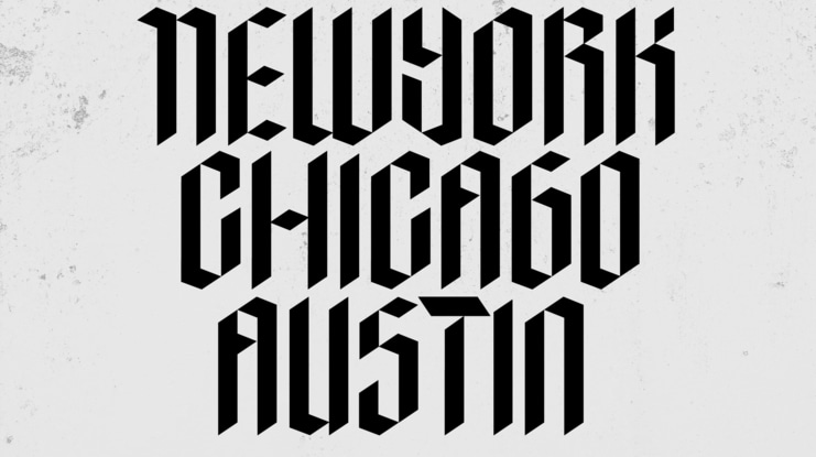 AbjaD - Modern Gothic Font