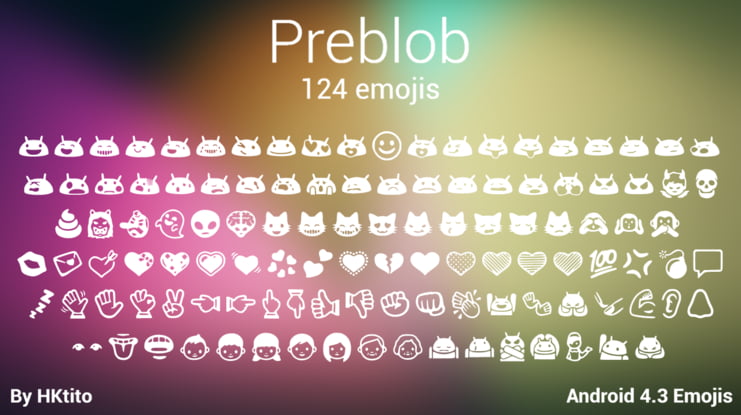Preblob Emoji Font Family