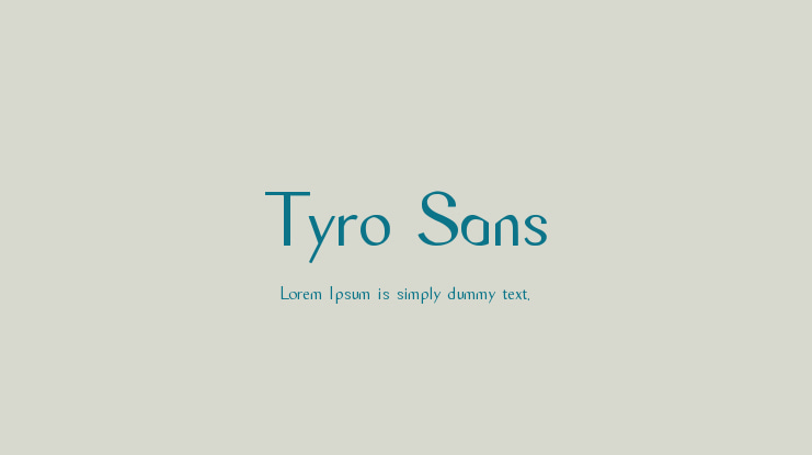 Tyro Sans Font