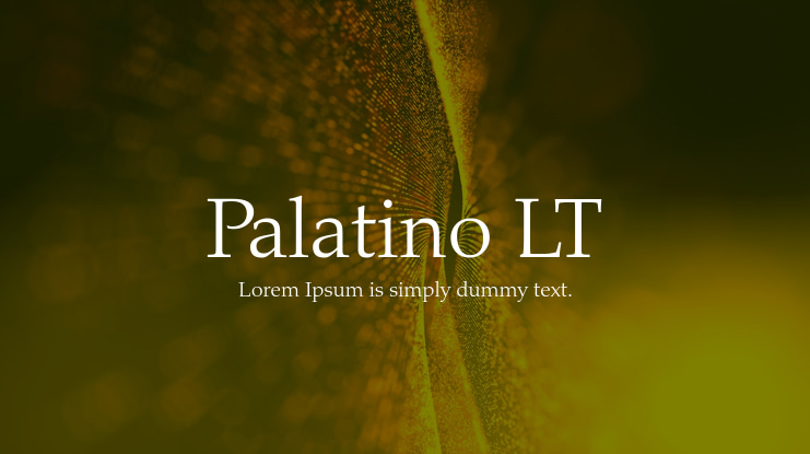 Palatino LT Font Family