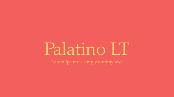 Palatino LT Font Family