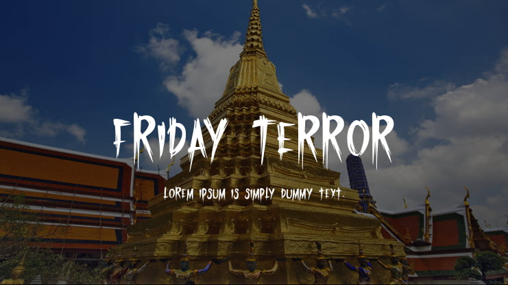 Friday Terror Font