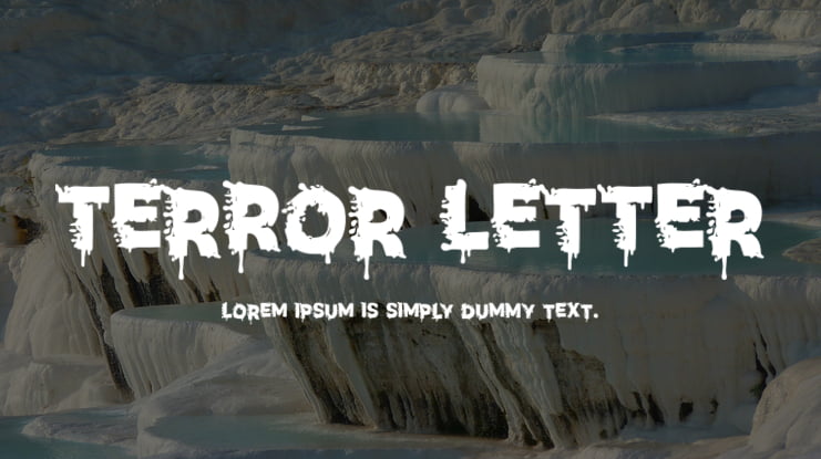 Terror Letter Font