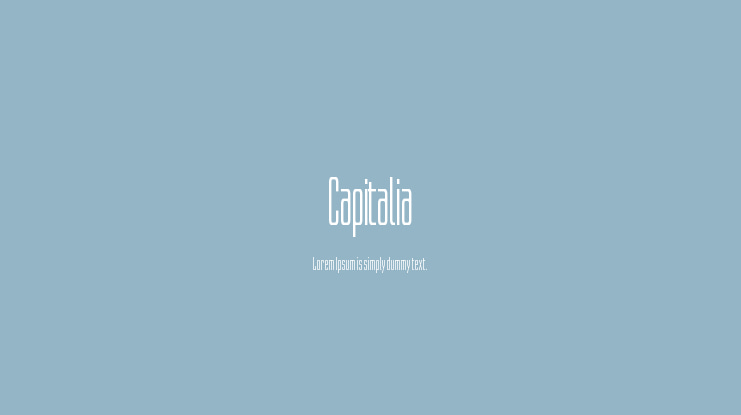 Capitalia Font