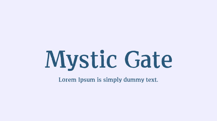 Mystic Gate Font
