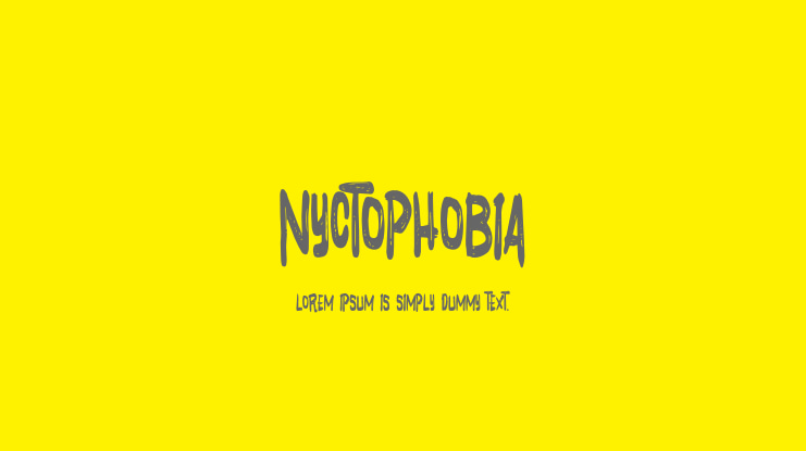 Nyctophobia Font