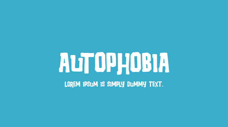 Autophobia Font