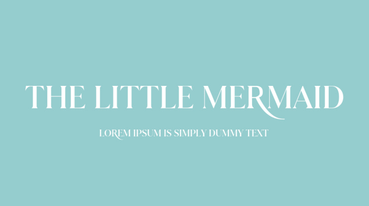 The Little Mermaid Font