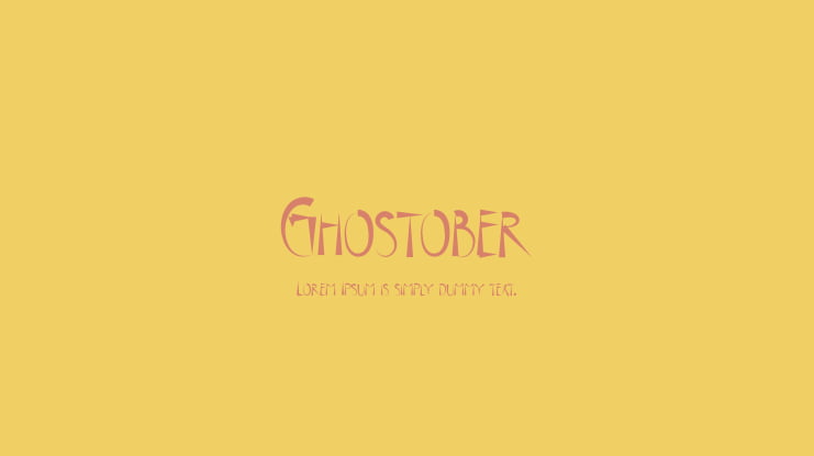 Ghostober Font
