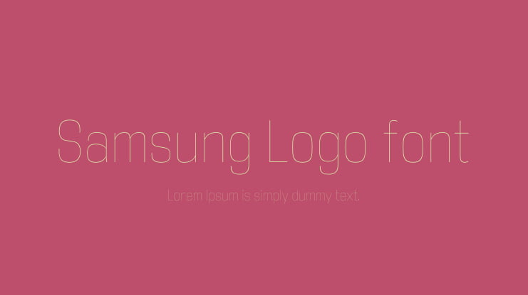 Samsung Logo font