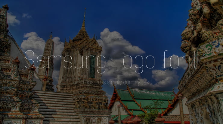 Samsung Logo font