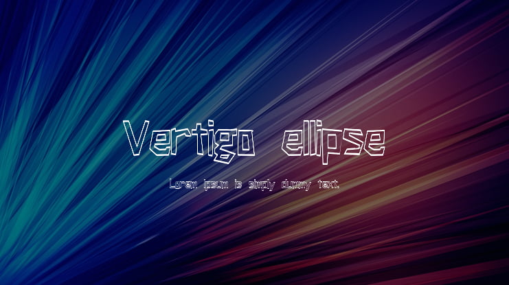 Vertigo ellipse Font Family