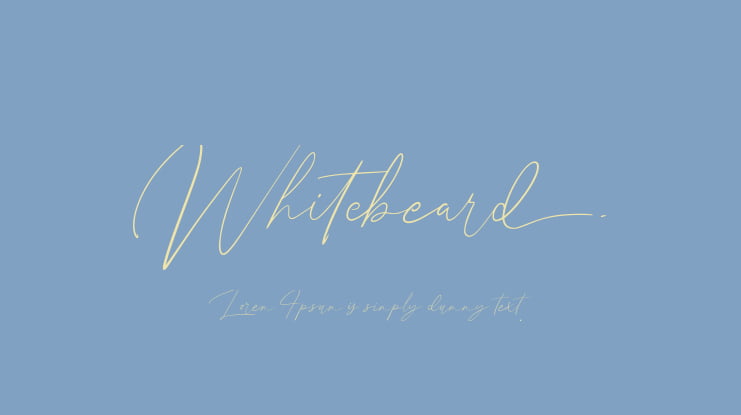 Whitebeard Font