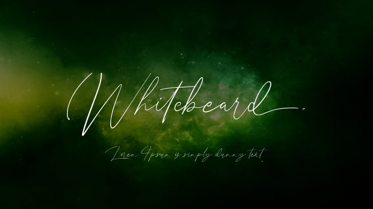 Whitebeard Font