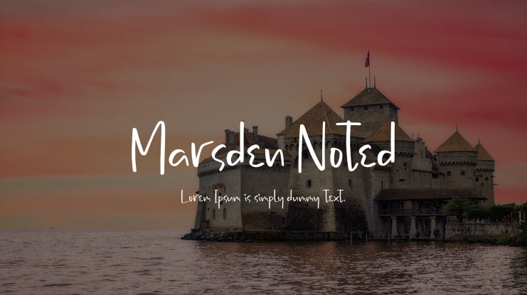 Marsden Noted Font