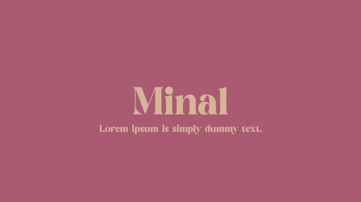 Minal Font