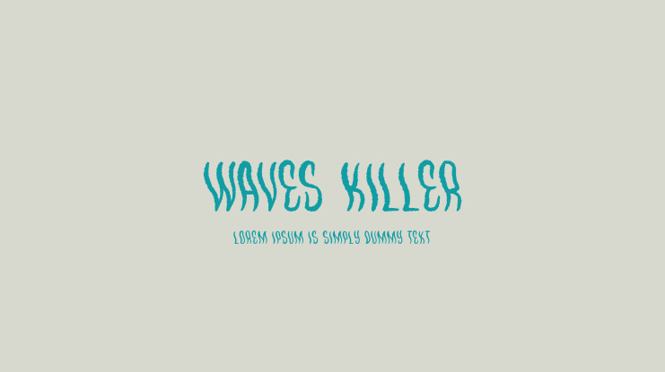 Waves Killer Font