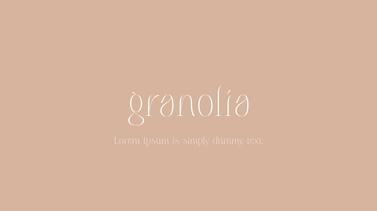 granolia Font