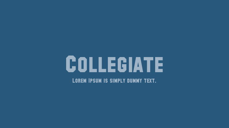 Collegiate Font Family