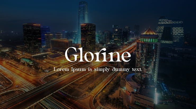 Glorine Font