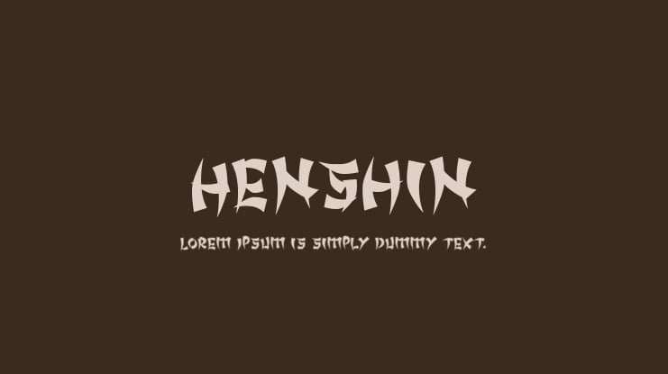 Henshin Font