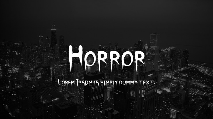 Horror Font