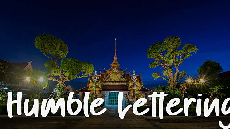Humble Lettering Font