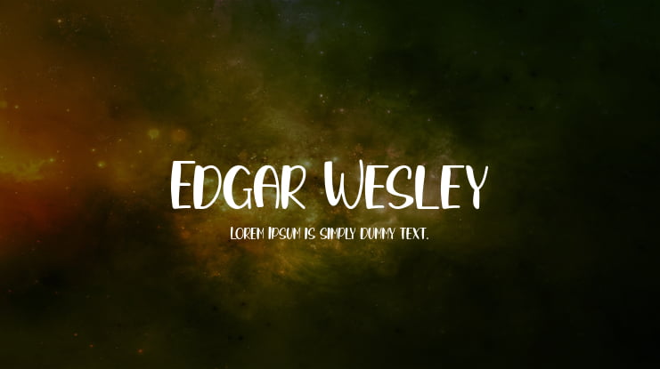 Edgar Wesley Font