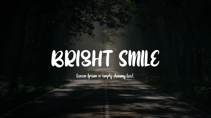 BRIGHT SMILE Font