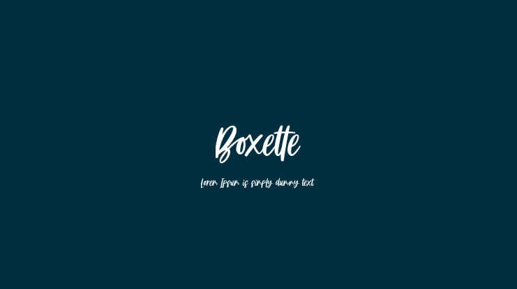 Boxette Font