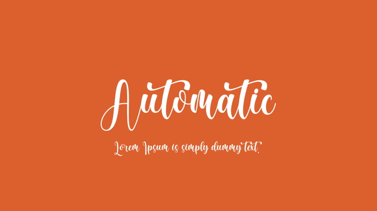 Automatic Font