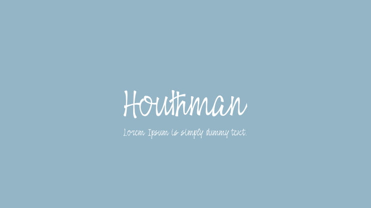 Houthman Font Family