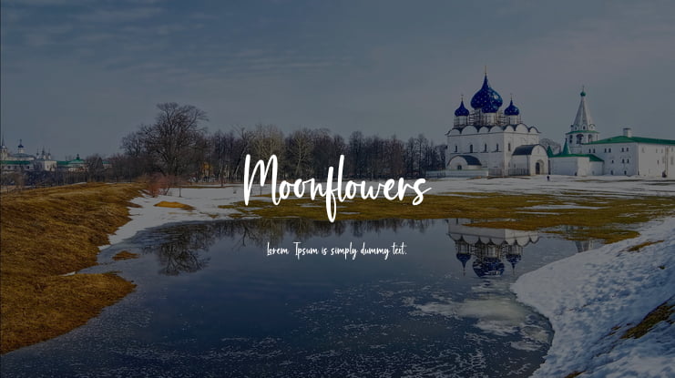 Moonflowers Font