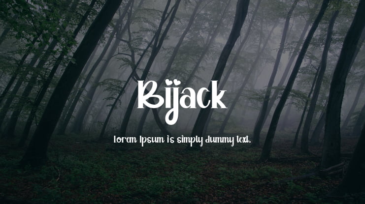 Bijack Font