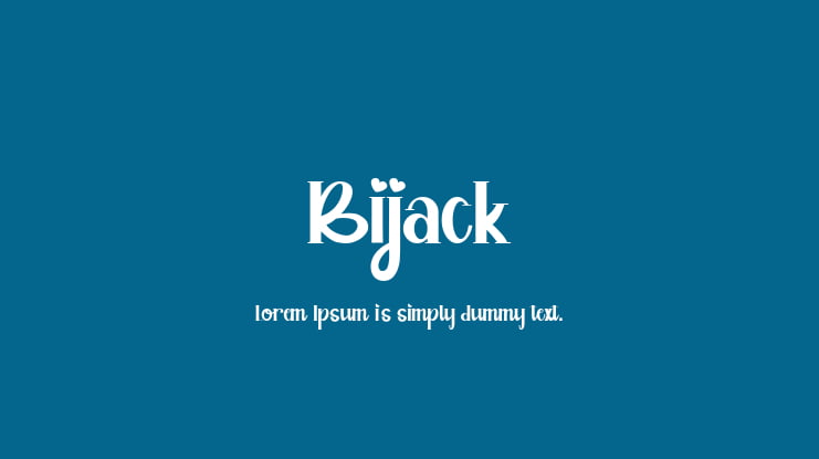 Bijack Font