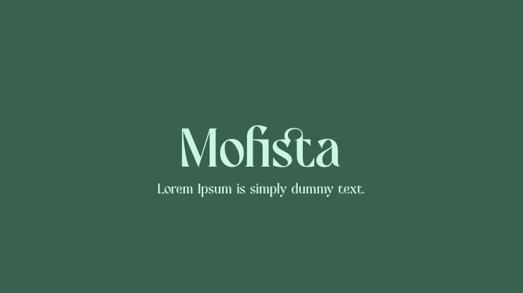 Mofista Font Family