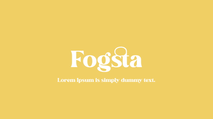 Fogsta Font Family