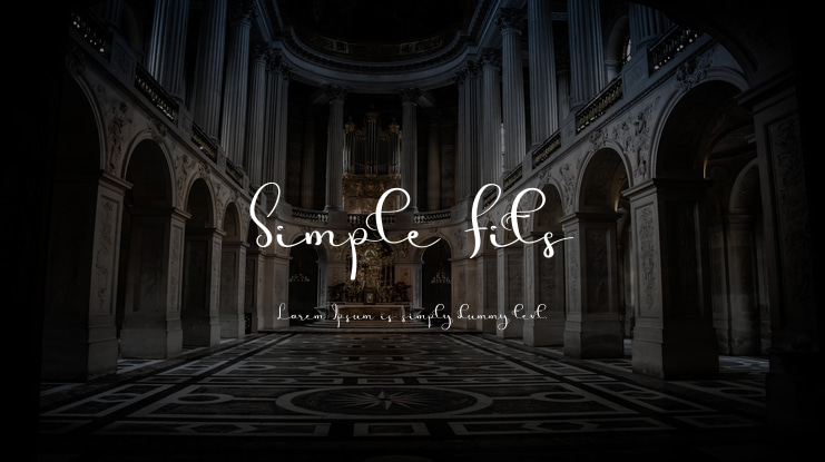 Simple Fits Font