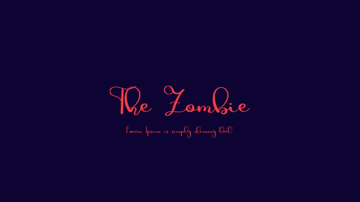 The Zombie Font