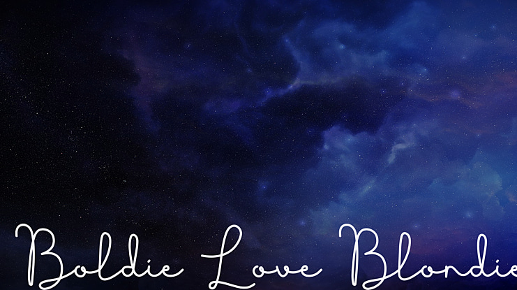 Boldie Love Blondie Font