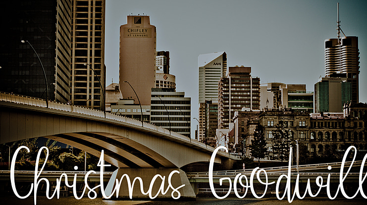 Christmas Goodwill Font