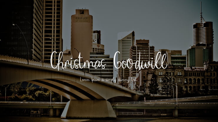 Christmas Goodwill Font