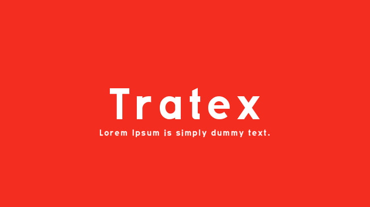 Tratex Font Family