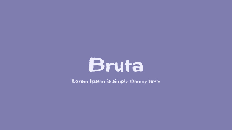 Bruta Font
