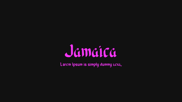 Jamaica Font