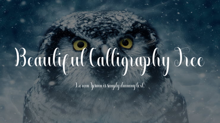 Beautiful Calligraphy Free Font