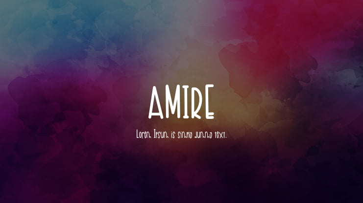 AMIRE Font Family